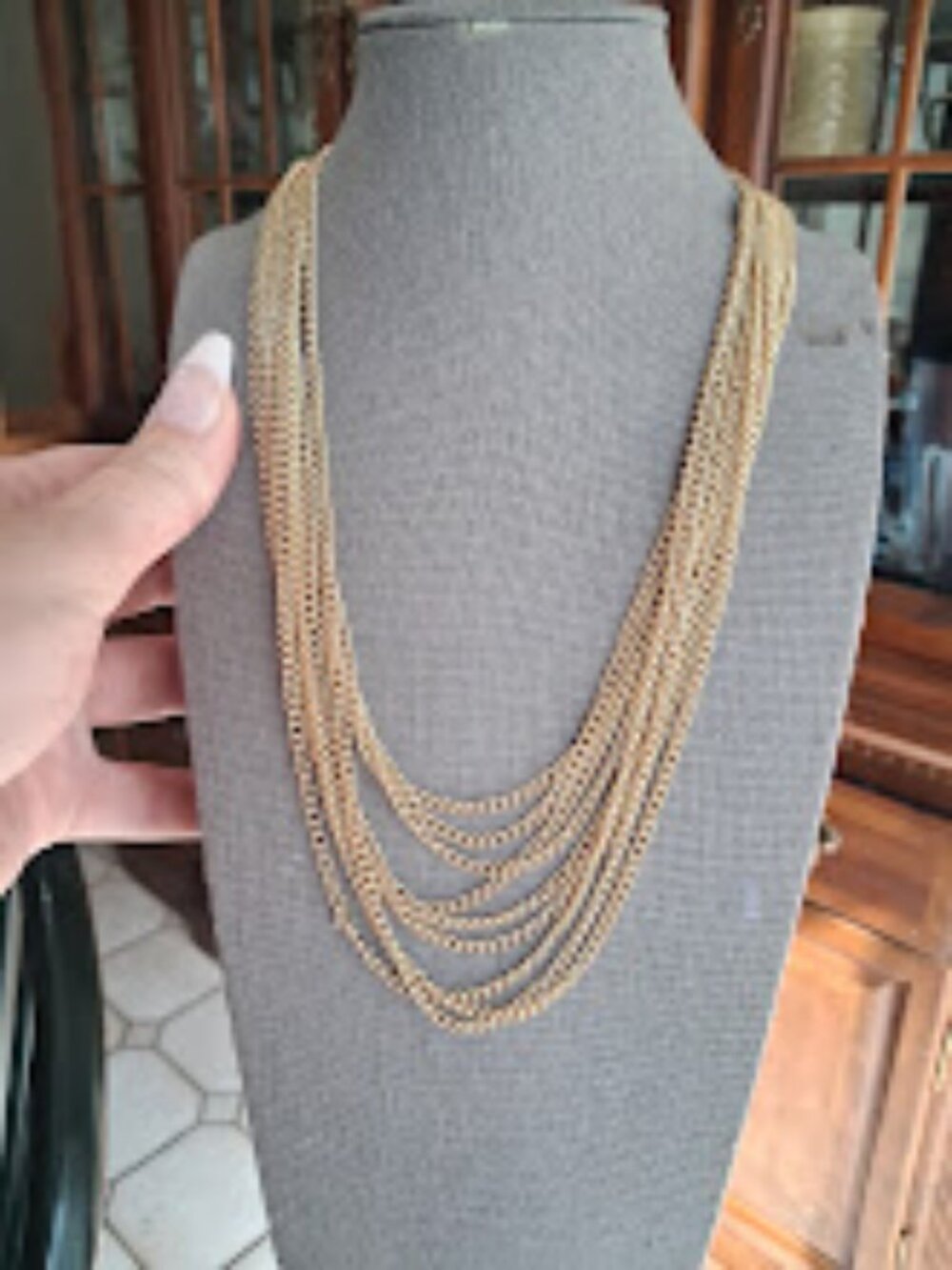 Japan made multistrand necklace